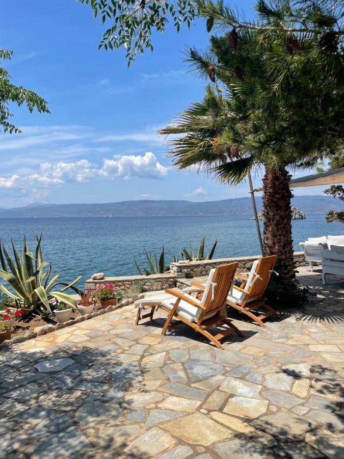 Lady Of Hydra Villa, Sea Front View, Private Beach Extérieur photo